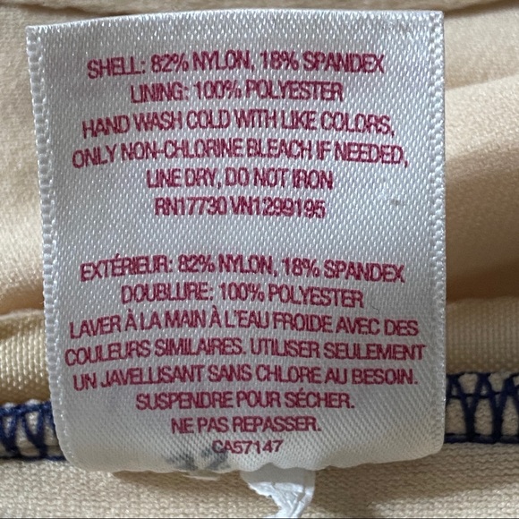 Merona Swimsuit One Piece Blue Stripes X Large String Halter - Picture 10 of 11